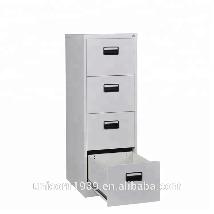 Office furniture vertical godrej 4 drawer steel filing storage cabinet, used metal file cabinets for sale