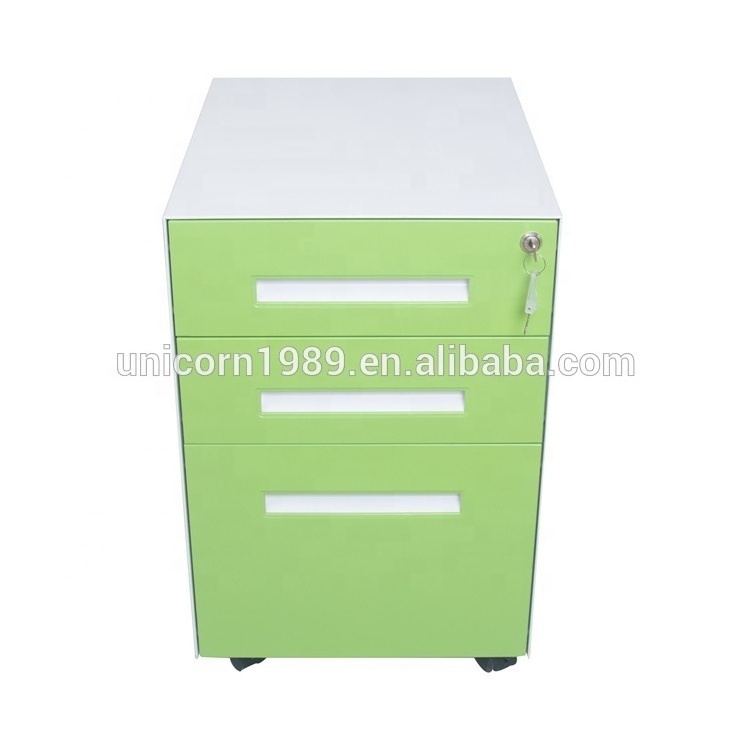 Factory price custom steel 4/3/2 drawer mobile cabinet with lock vertical metal hanging file rack rolling filing cabinet