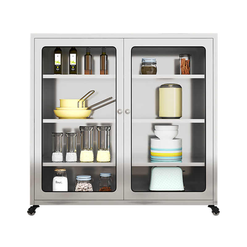 Stainless steel cabinet household dining locker multifunctional storage cabinet