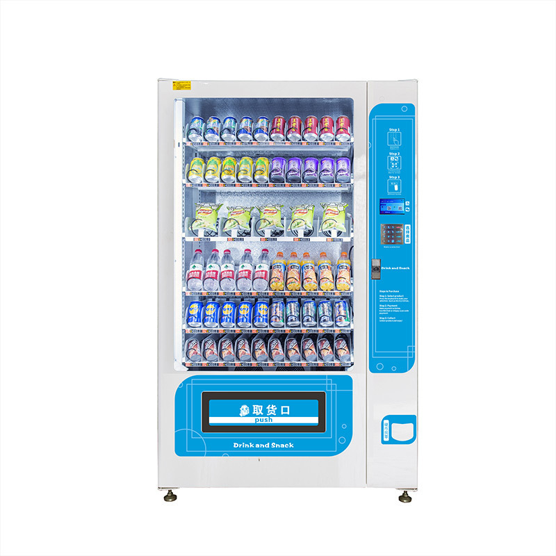 Smart scan code self-service vending machine hotel snack vending machine with banknote receiver