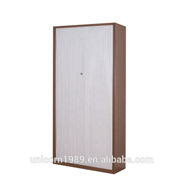 Europe popular tambour door metal file storage cabinet with lock