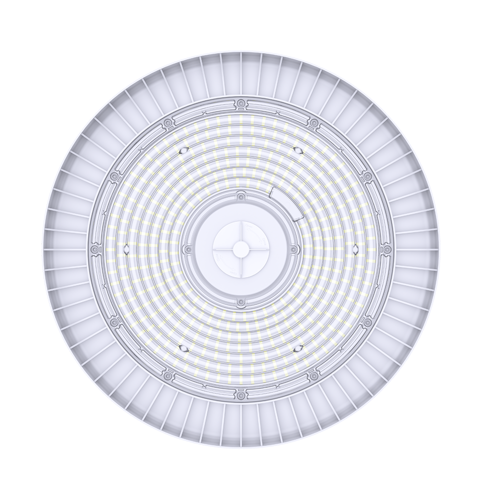 IP66 White Color Lights 100W 150W 200W Ufo High Bay Usa Grow Overhead Warehouse Light Campana Led Facial