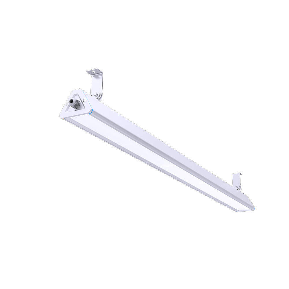 Garage Factory Warehouse Workshop 2Ft 4Ft 100W 160Lm/W 0-10V Dimmable Super Bright Industrial Led Linear High Bay Light Fixture