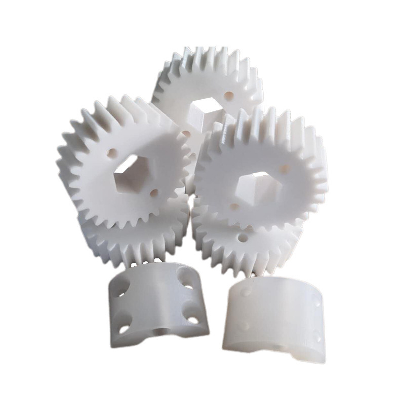 uni-creation PA66 gear wheel PA66 gf30 Newest Design Top Quality Polyamide White Resin nylon 66 Gf30/gf35/gf40