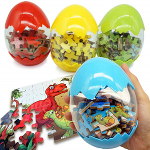 Hot Sale Kids Wooden Educational Dinosaur Egg Jigsaw Puzzle Toys  Montessori Toys