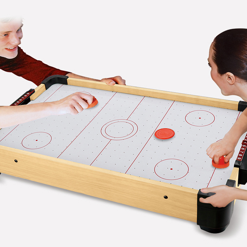 Family Sport Toys Indoor Interactive Play Wooden Mini Table Ice Air Hockey Game Toy