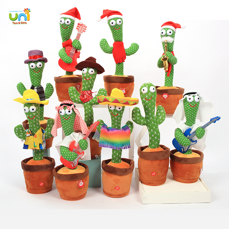 Music Toys Can Sing Record Learn Talk 120 Sings Dance Game Toy Bailarin Singing Back Talking Dancing Cactus