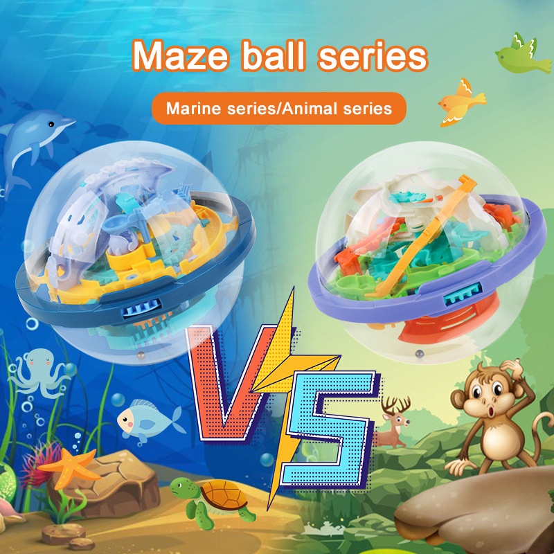 Kids Maze ball children's attention training toys 3D maze ball track spherical maze education toy