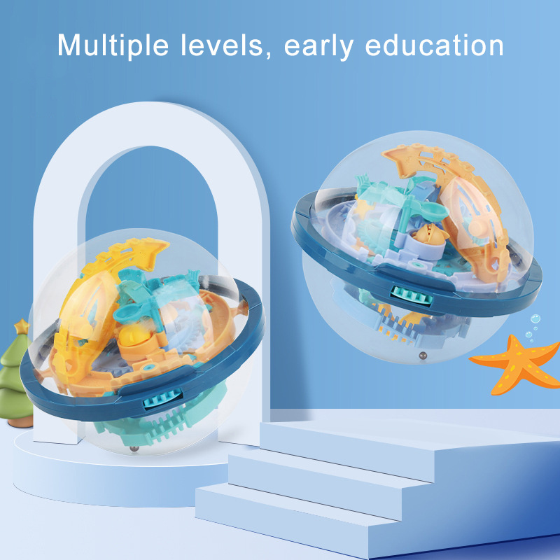 Kids Maze ball children's attention training toys 3D maze ball track spherical maze education toy