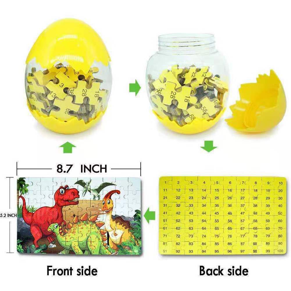 Hot Sale Kids Wooden Educational Dinosaur Egg Jigsaw Puzzle Toys  Montessori Toys