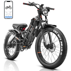 eAhora Romeo Pro Upgraded Electric Bike 60Ah 1200W  1600W 26" Fat Tire 34Mph/100-200 Miles Long Range Ebike E Mountain Bikes