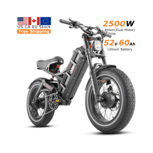 OEM FOB Price Romeo Pro 2  2024 Latest 2500W 48/52V 60Ah Long Range Ebike 26 * 4.0/20 * 5.0 Fat Tire Electric Bike for Adults