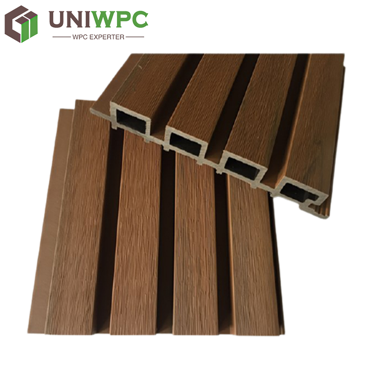 slatted/fluted wall panel exterior decorative wall panel wall cladding 148*21mm outdoor wpc panel