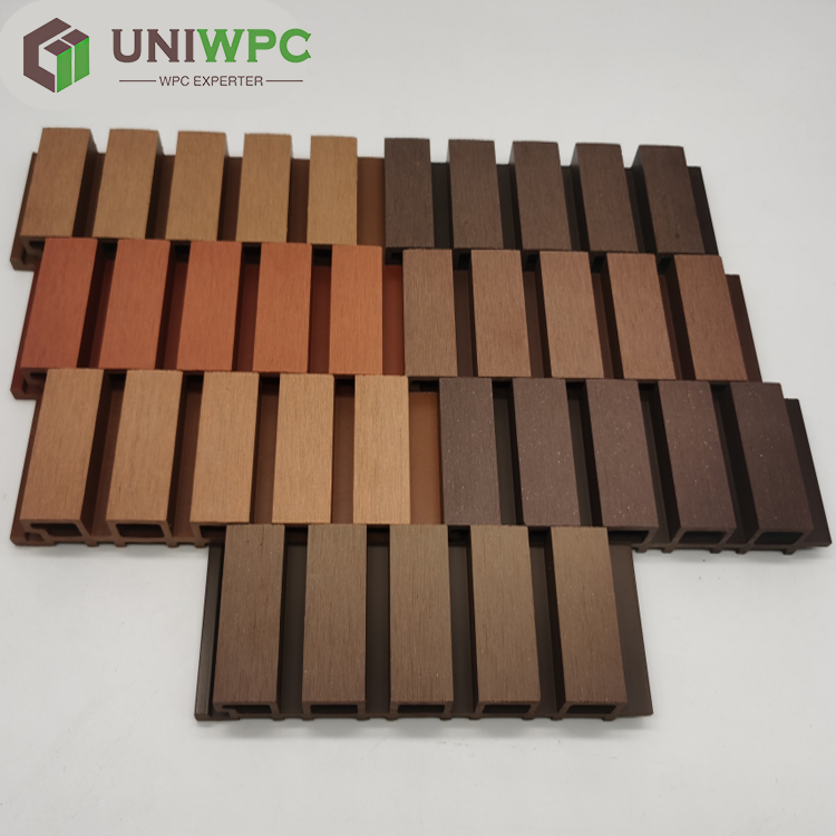 slatted/fluted wall panel exterior decorative wall panel wall cladding 148*21mm outdoor wpc panel