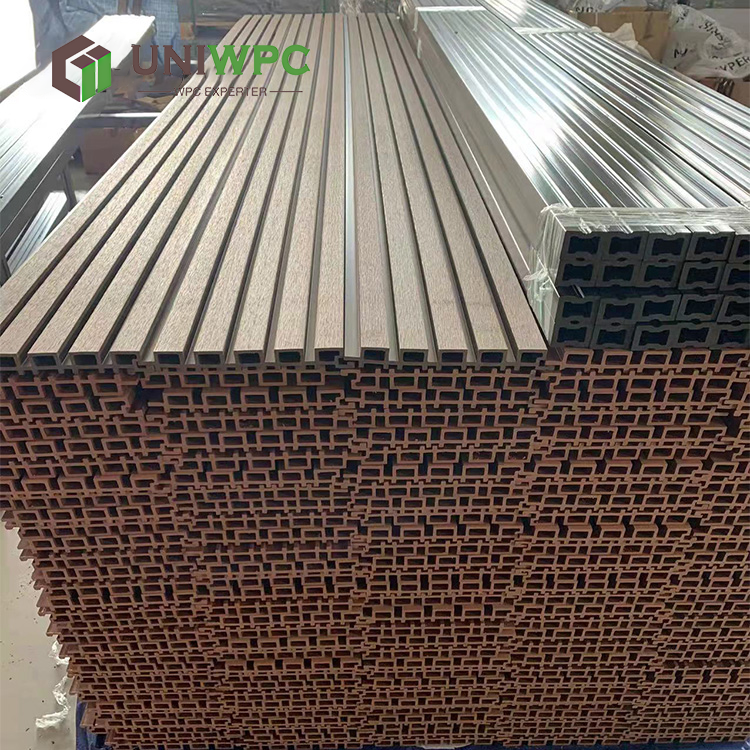 slatted/fluted wall panel exterior decorative wall panel wall cladding 148*21mm outdoor wpc panel