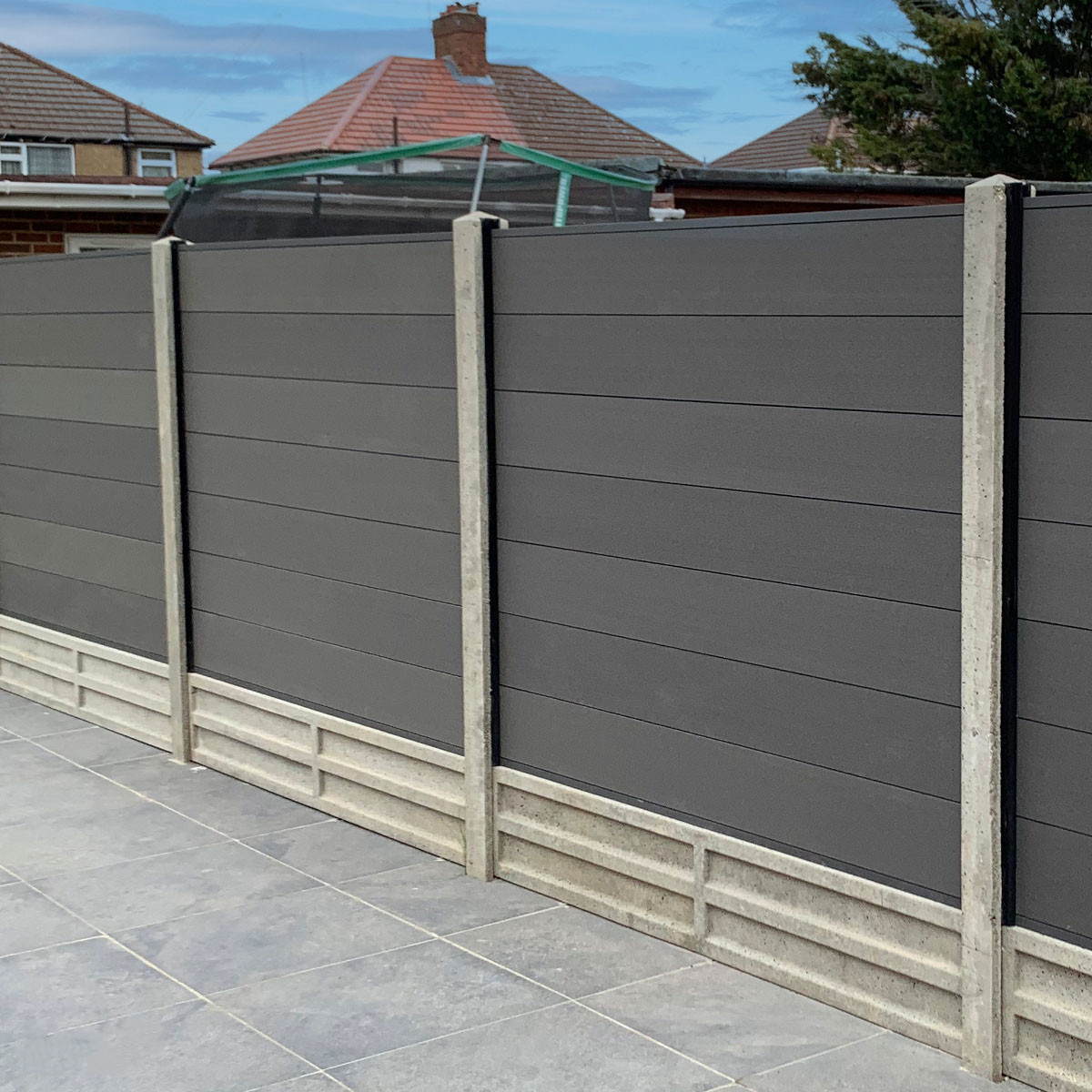 Composite Fencing Panel for Concrete post