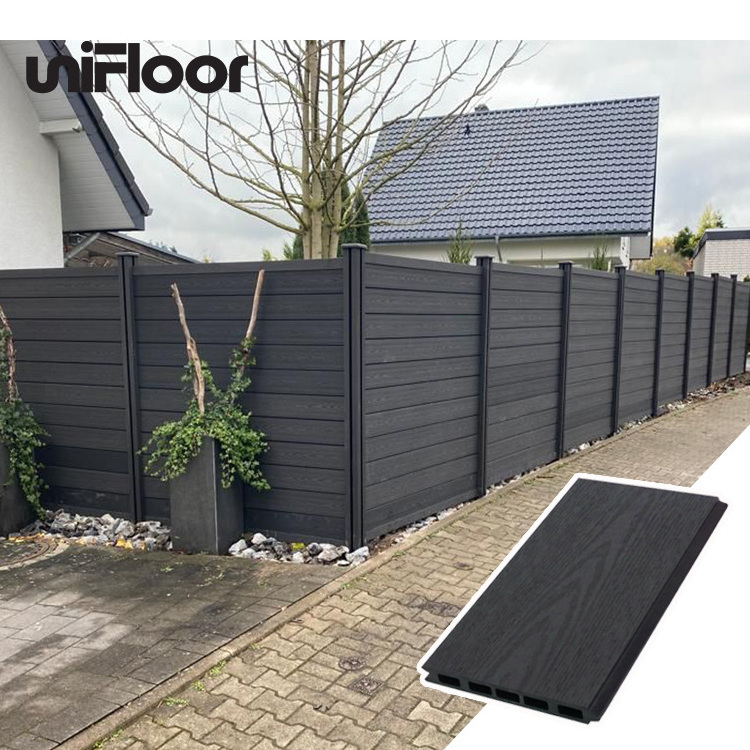 Wholesale wood plastic composite fence panels easily installed anti-uv eco-friendly WPC garden fence