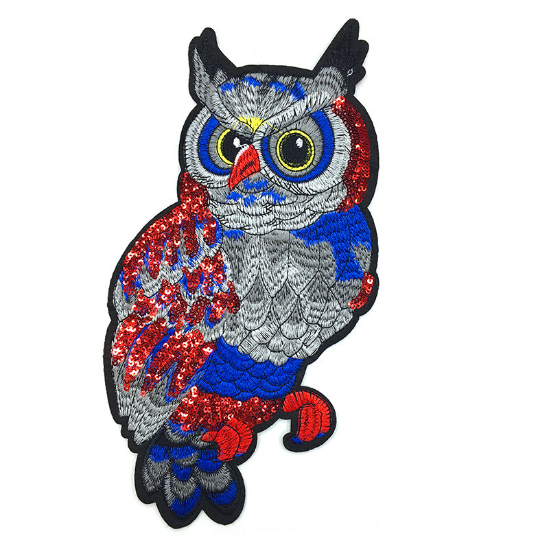 Fashion Customized Embroidery Iron On Sequin Patch For Clothing