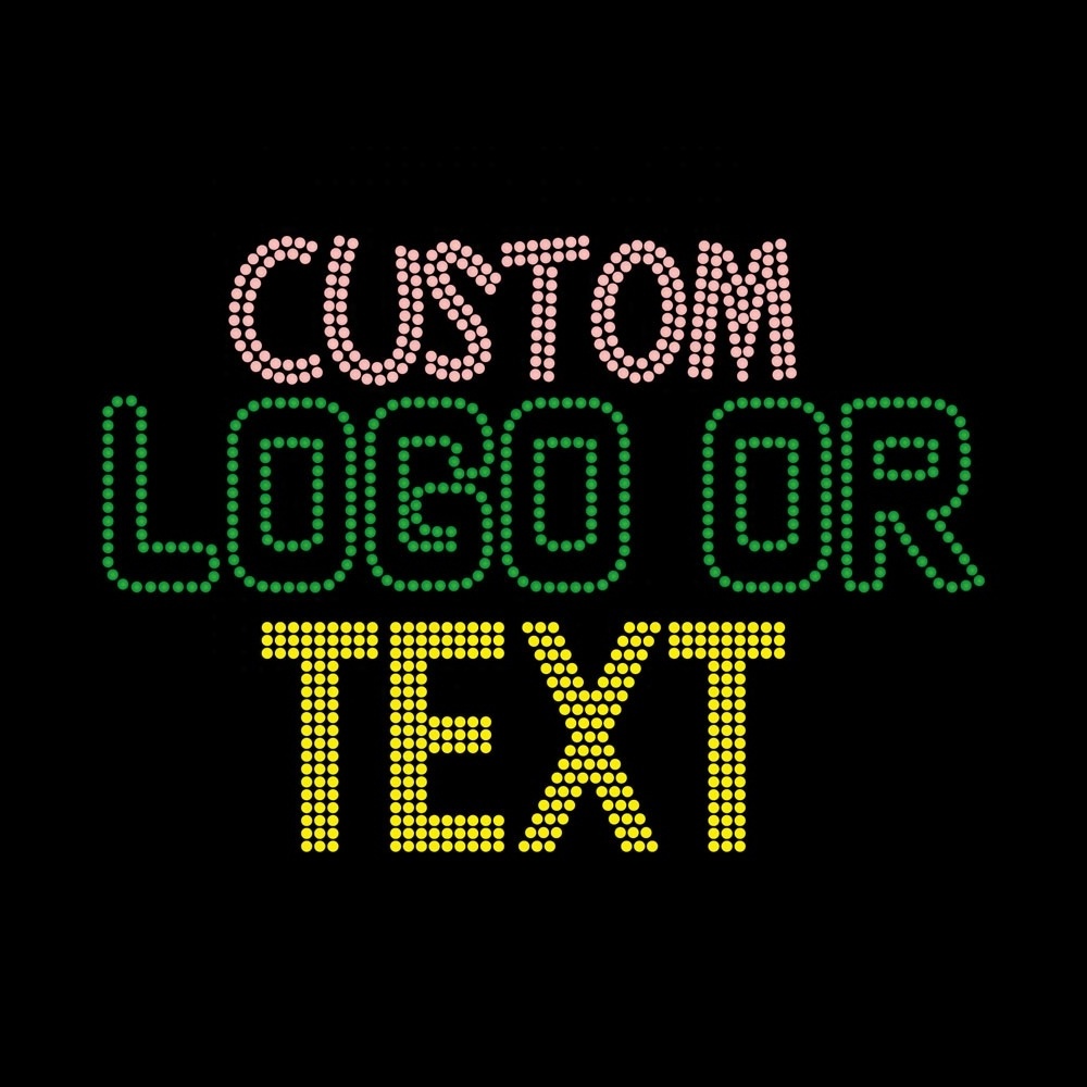 Custom Own Rhinestone Design Hot Fix Heat Press Iron Pattern Custom Logo Motif Designs Rhinestone Transfer On Hoodie T-shirt Hat