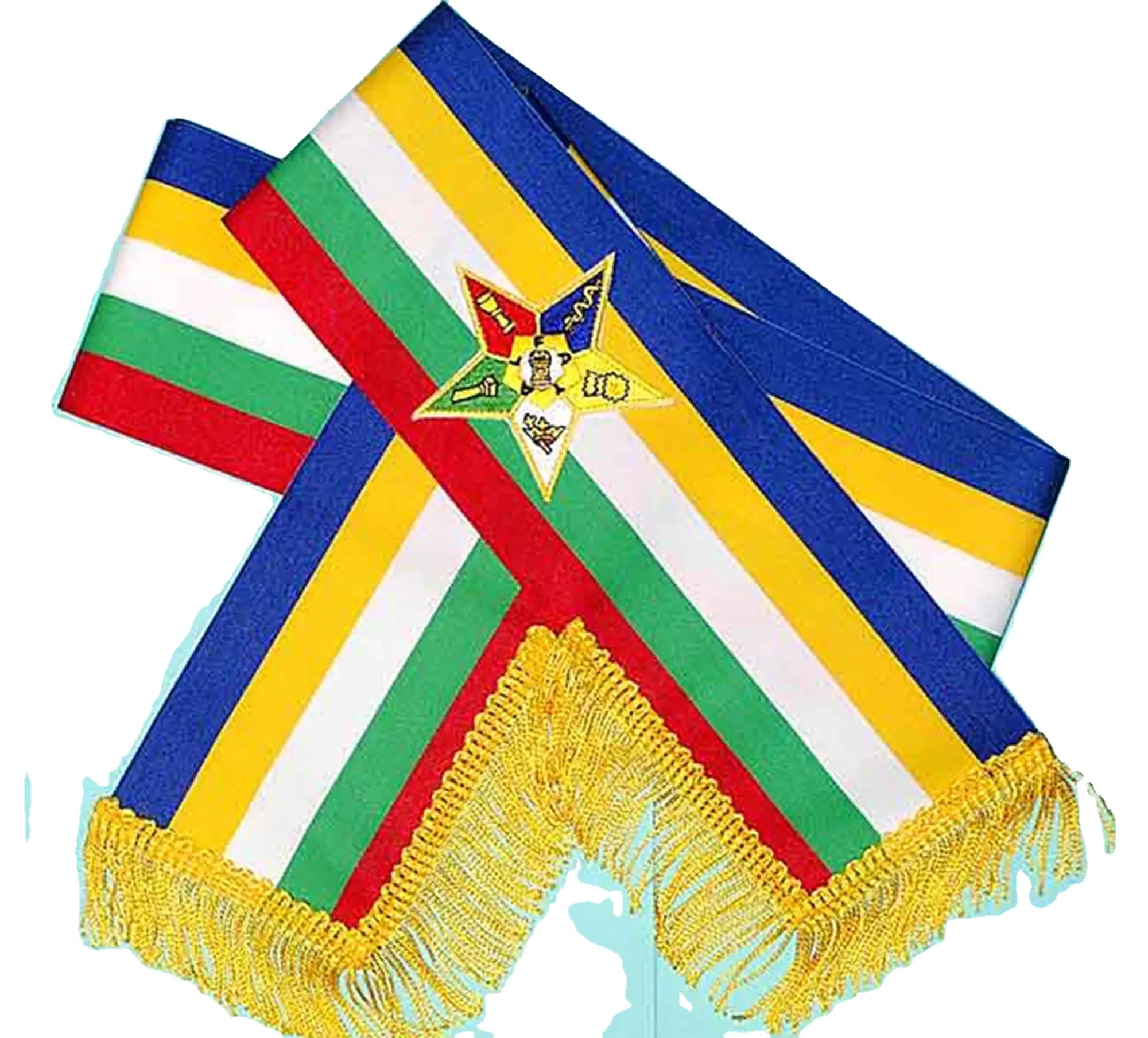 Masonic Order of the Eastern Star OES Sash Five Color Regalia Sash