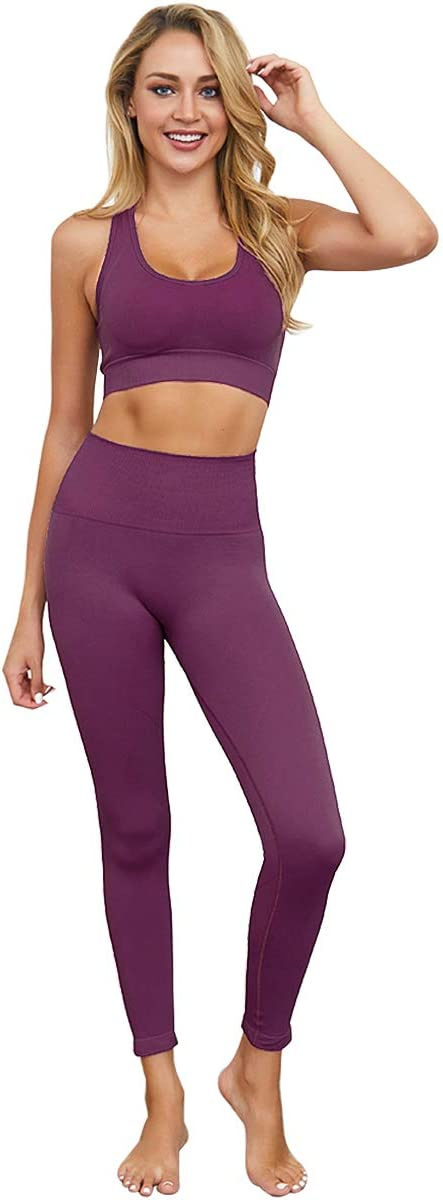 Fitele wholesale modest training exercise private label gym sport custom logo yoga seamless set running womens workout clothes