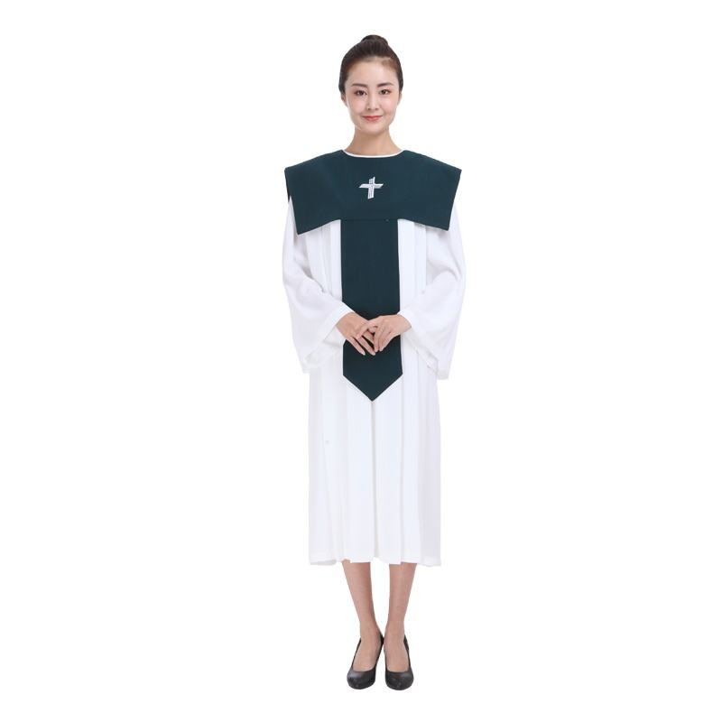 Wholesale Church Choir Dress Woman Singing Clothes Long Sleeve Free Choir Robes