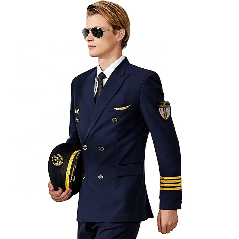 Airline Pilot Uniform Aviation Uniform Suit Pilot Uniform For Captain