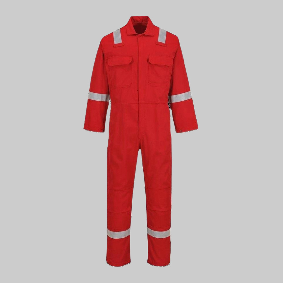 Wholesale Light Weight Cotton Work Coverall NFPA 2112 Fire Retardant Clothes Frc Clothing