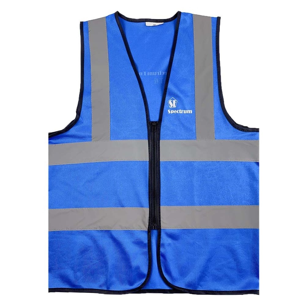 Blue Reflective High Visibility Construction Working Vest for Man American Style Hi Vis Tactical Vest Safety Vest