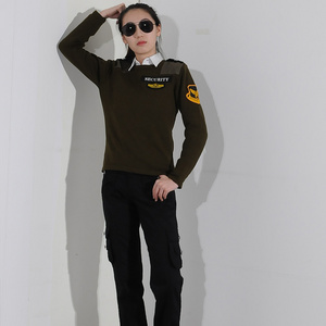 OEM Service Supply Fashion Design Brown Security Guard Uniform Suit Polycotton Security Guard Uniforms Women Men Shirt