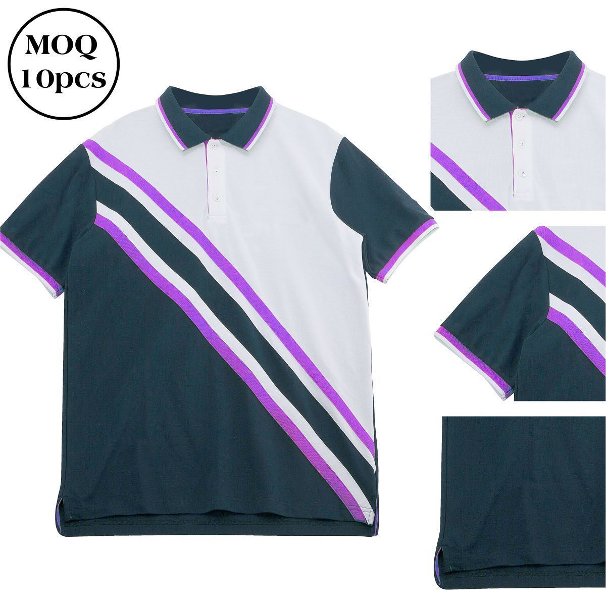 High quality sublimation polo shirts custom Uniform Polo Men Business Shirts In-Stock Items Stand Collar Casual Polo Shirt