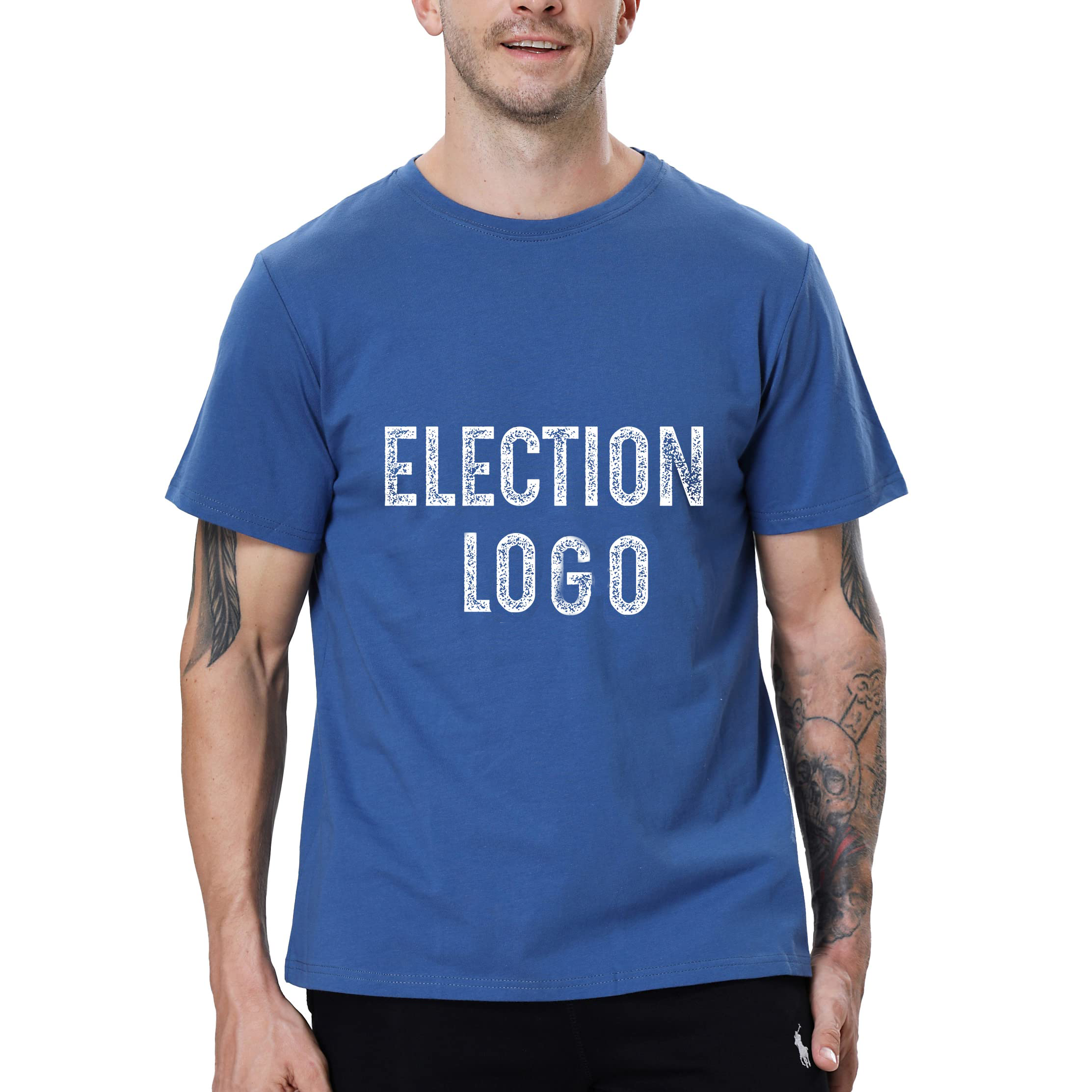 2024 cheap plain white campaign t-shirts custom your own brand India South Africa America Japan Indonesia election t shirt