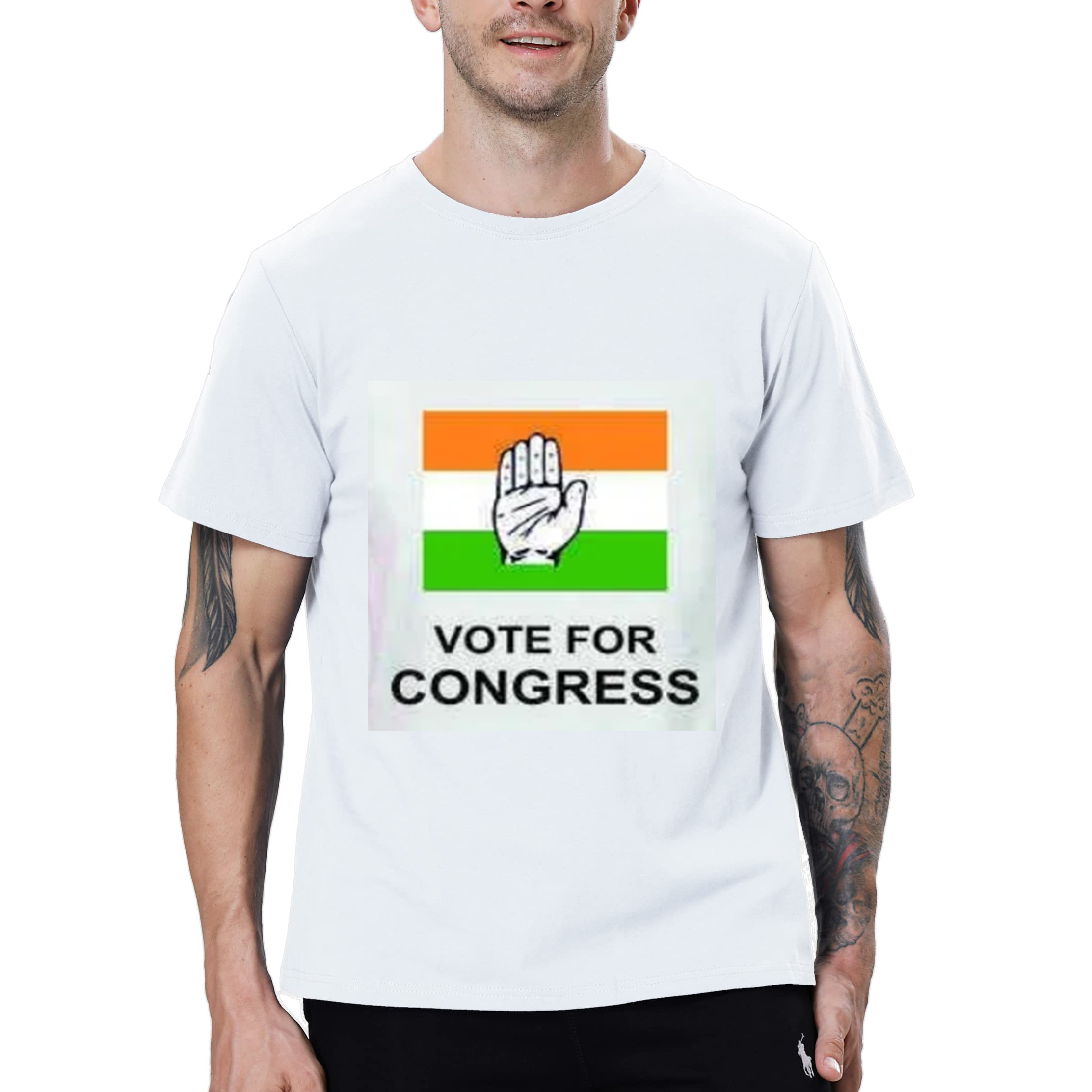 2024 cheap plain white campaign t-shirts custom your own brand India South Africa America Japan Indonesia election t shirt