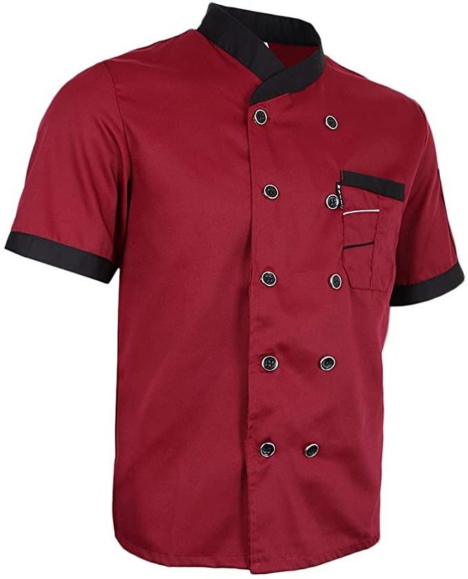 Chaqueta hombre Chef Coat White Jacket Black Short Sleeves Summer Cook Restaurant Hotel Work Waiter Sushi Uniform For Women Men