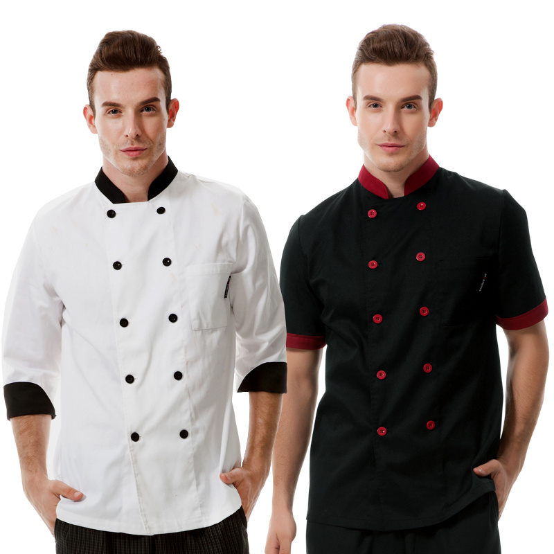 Custom modern restaurant kitchen staff uniform