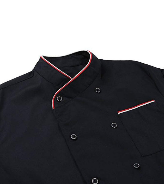 Custom cook uniform chinese guangzhou kitchen uniformes de chef de cocina para for men hotel restaurant chef shirt