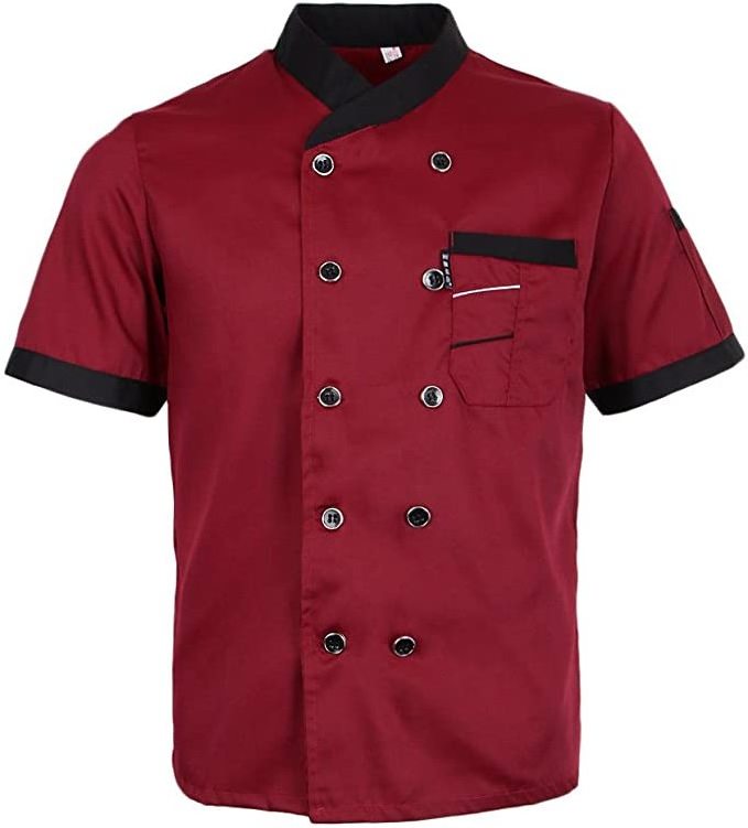 Chaqueta hombre Chef Coat White Jacket Black Short Sleeves Summer Cook Restaurant Hotel Work Waiter Sushi Uniform For Women Men