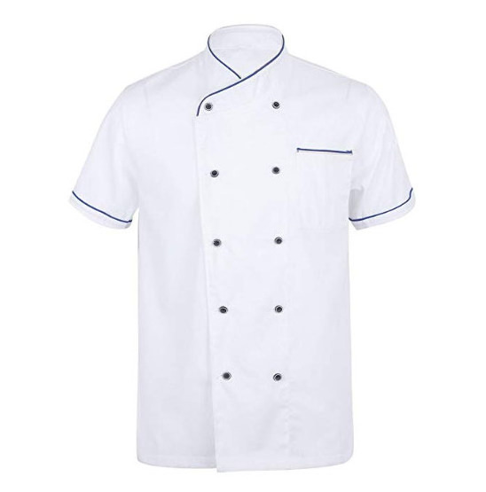 Custom cook uniform chinese guangzhou kitchen uniformes de chef de cocina para for men hotel restaurant chef shirt