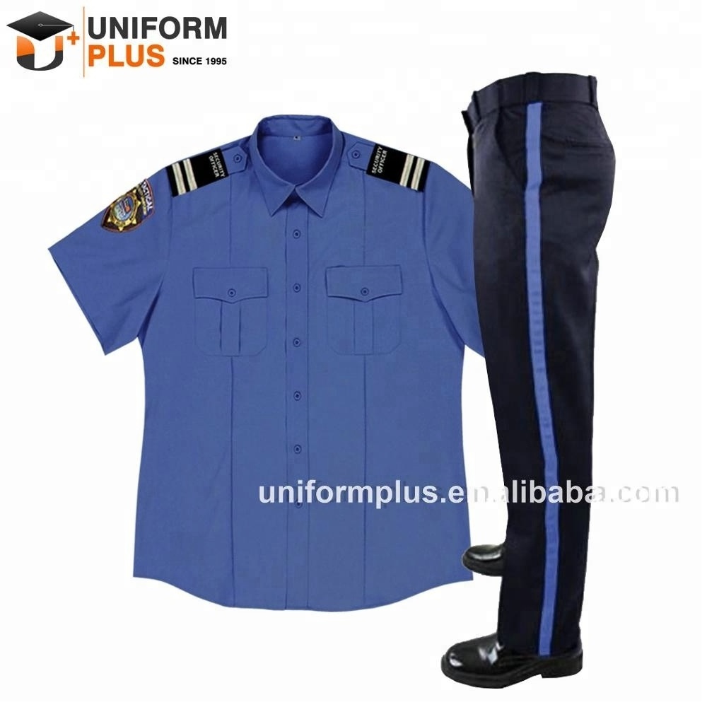 Customized navy black private security guard uniforms