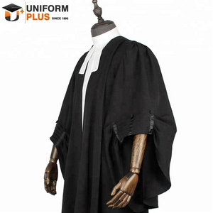 Solicitor barrister uniform  costume lawyers robe wig and gown