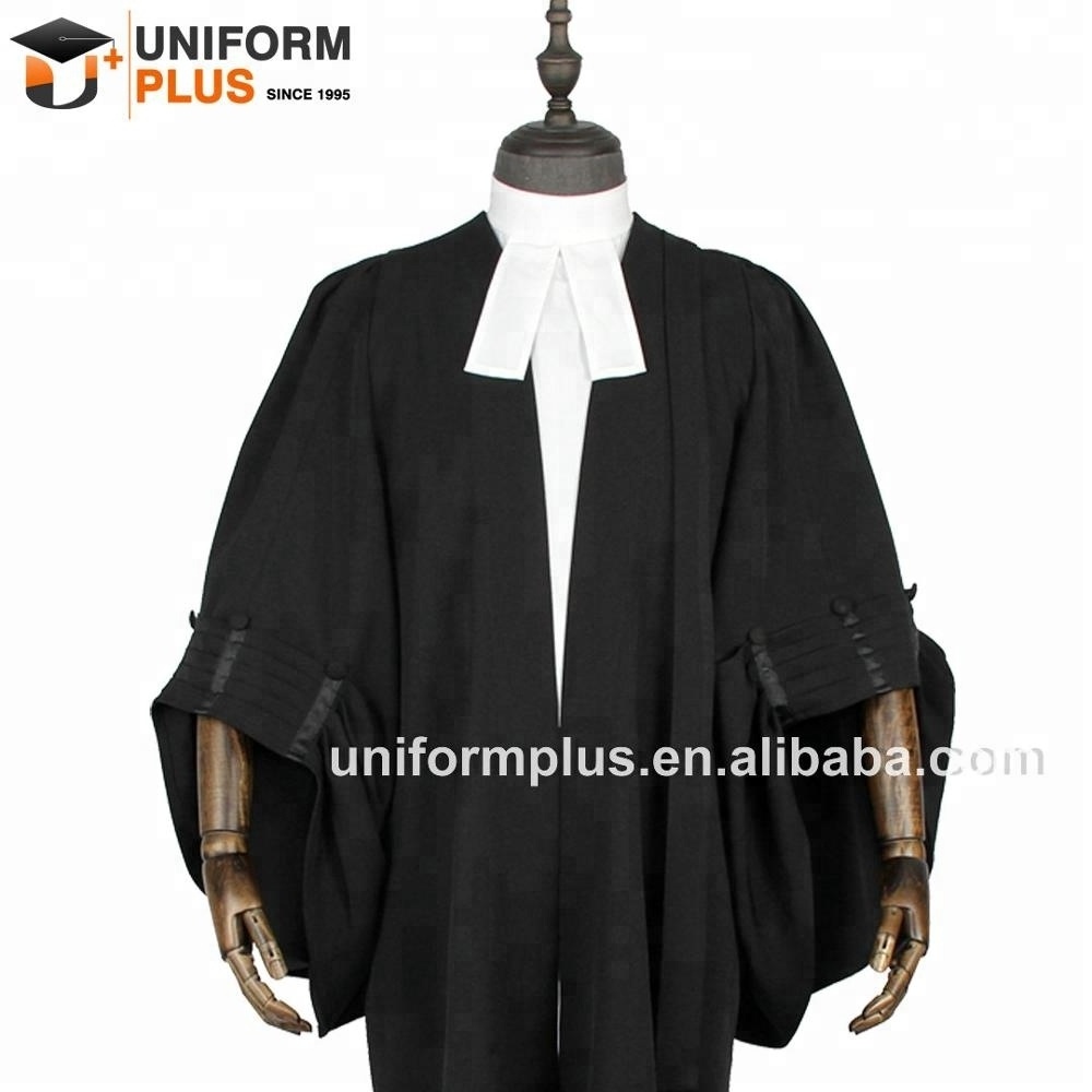 Solicitor barrister uniform  costume lawyers robe wig and gown