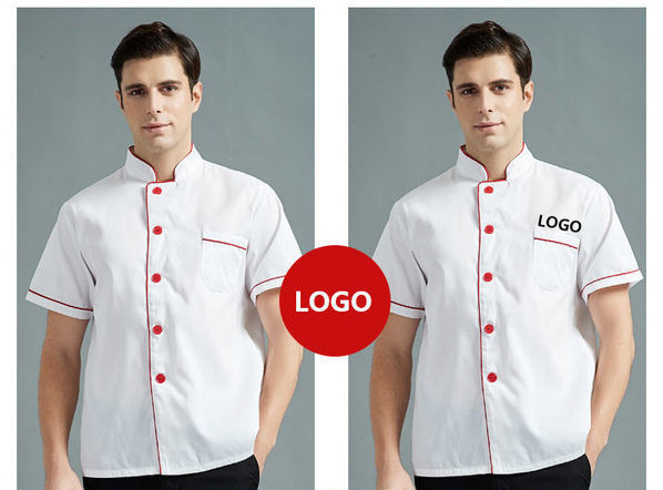 OEM Service Chefs Coat Short Sleeve Summer Chef Uniform Cook Costumes Restaurant Food Service Hotel Chef Jacket