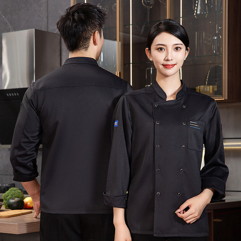 Wholesale Modern Unisex Cook Clothes Breathable Fabric Restaurant & Bar Chef Uniforms for Kitchen Cookers