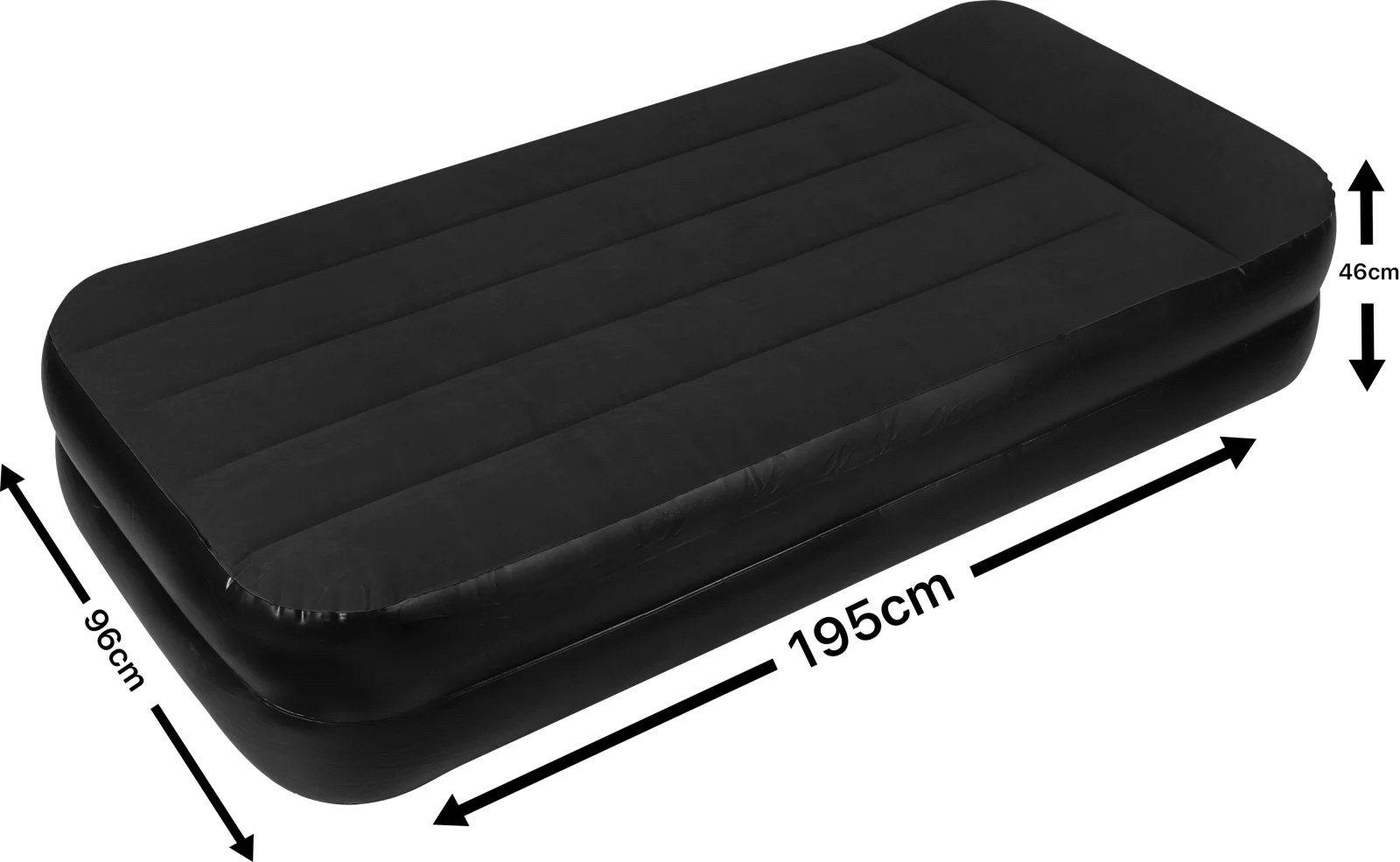 Hot Selling Twin Size Easy Carry Folding Single People Inflatable Sleeping Bed Air Mattress With Built in Pump