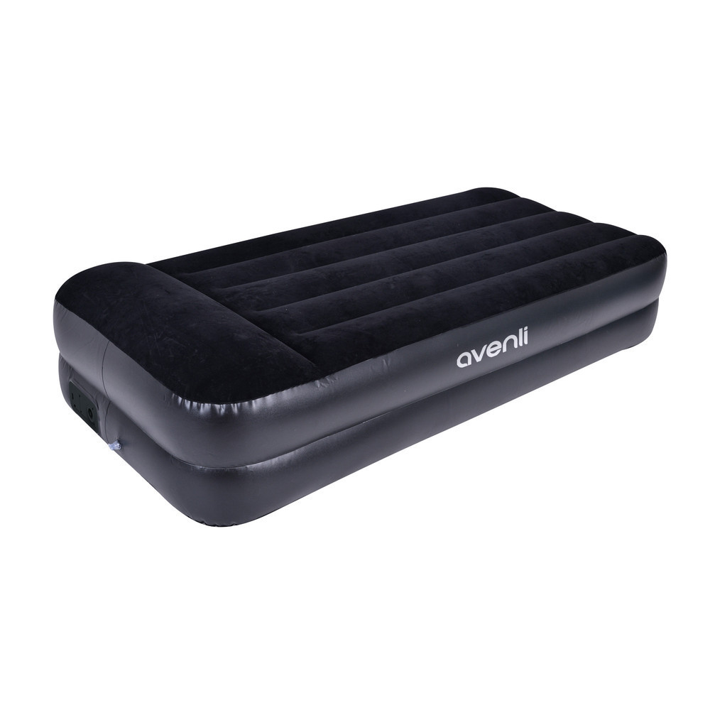 Hot Selling Twin Size Easy Carry Folding Single People Inflatable Sleeping Bed Air Mattress With Built in Pump