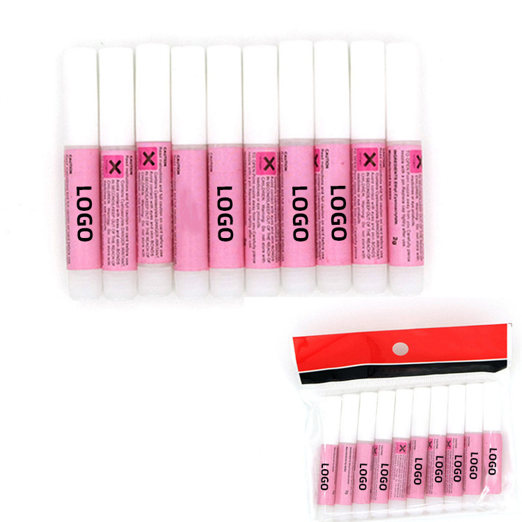 Private Label Professional Customized Cyanoacrylate Fast Drying Super Sticky Finger Nail Glue For Press On Nails Art Supplies