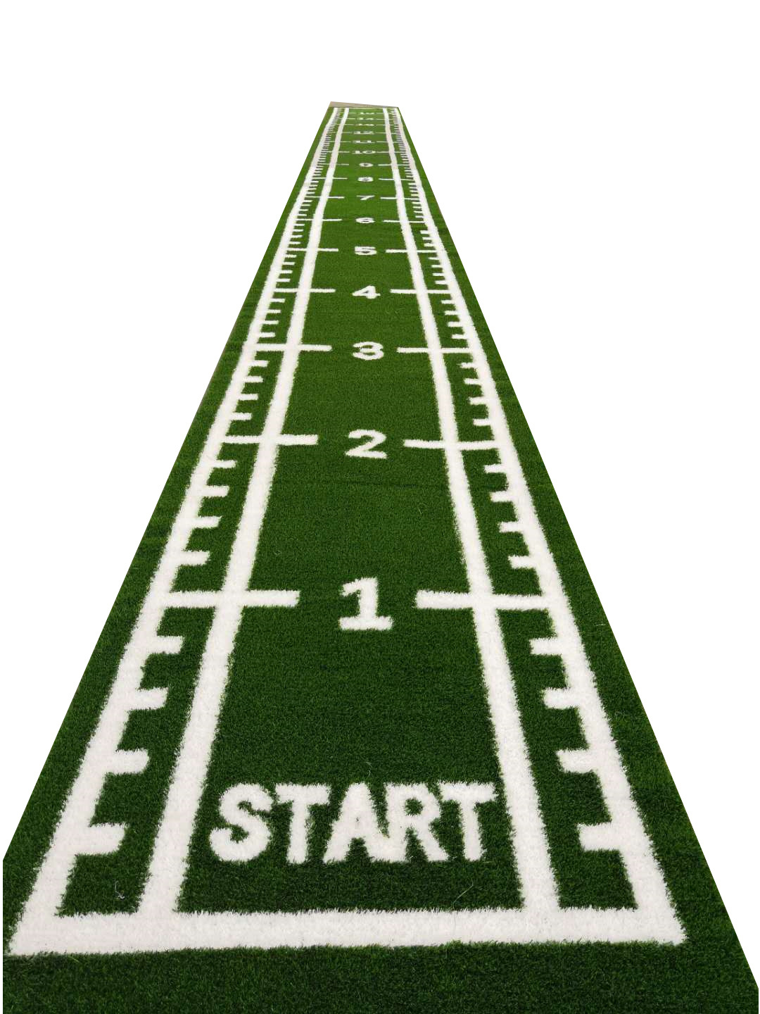 UNI  Indoor Artificial Grass Running Tracks with white line Grass artificial  for Gym and Fitness Turf Gym