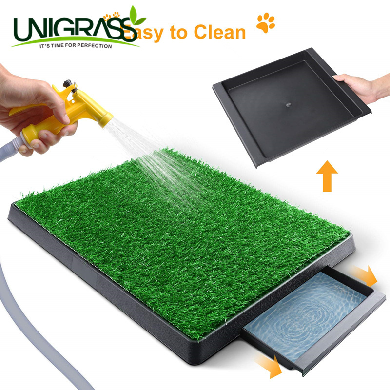 UNI  dog pee grass pad puppy toilet replacement artificial grass for dog