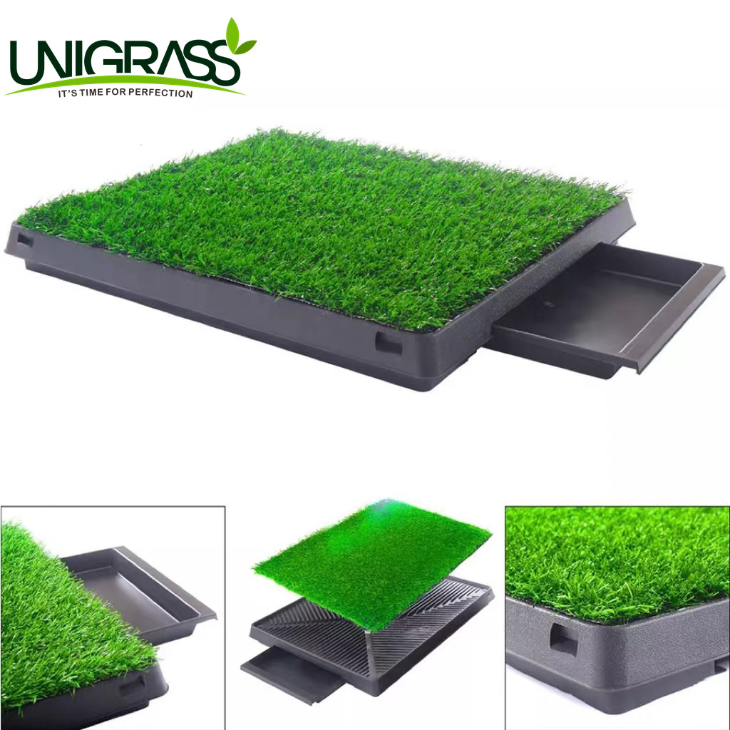 UNI  dog pee grass pad puppy toilet replacement artificial grass for dog