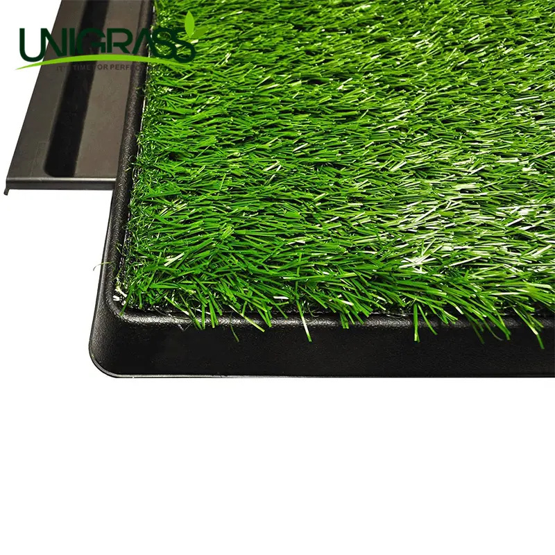 Uni Artifical Grass Pet  Free Samples Pet Grass Artificial Grass Green Color For Home Gardens